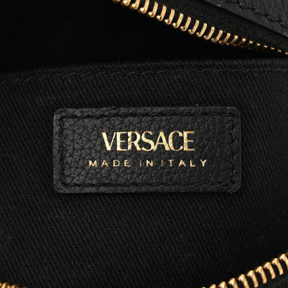 Versace Calfskin La Medusa Round Camera Bag Black 6 of 9