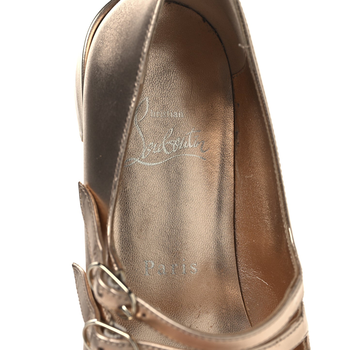 Calf Laminato Satin Sweet Jane Flats 36 Leche