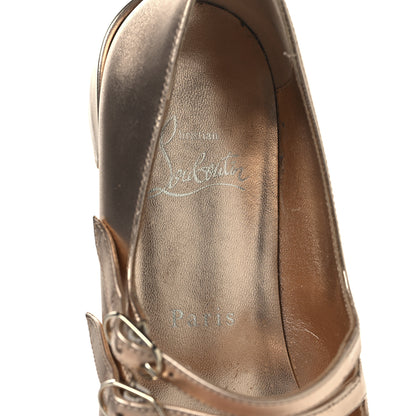 Christian Louboutin Calf Laminato Satin Sweet Jane Flats 36 Leche 8 of 8