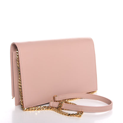 Saint Laurent Smooth Calfskin Classic Monogram Kate Tassel Chain Wallet Pink 3 of 7
