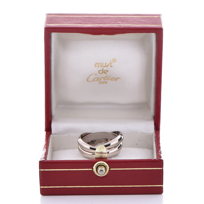 Cartier 18K White Gold Trinity Ring 49 4.75 6 of 6