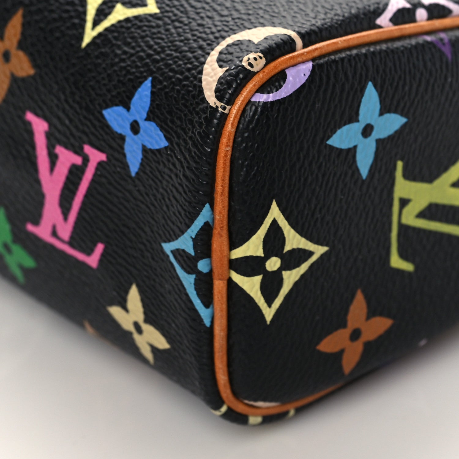 Louis Vuitton Monogram Multicolor Mini Sac HL Speedy Black 7 of 7