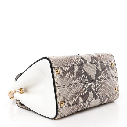 Louis Vuitton Snakeskin Monogram Double V Creme 4 of 11