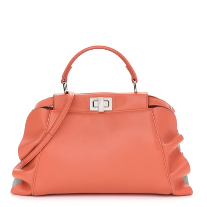 Fendi Nappa Waves Bi-Color Mini Peekaboo Iconic Satchel 1 of 8