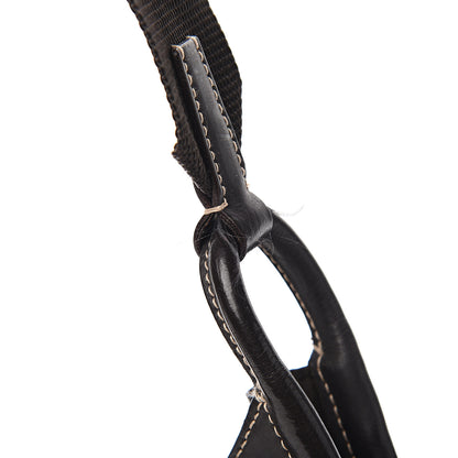 Prada Tessuto Nylon Calfskin Hobo Moro 9 of 9