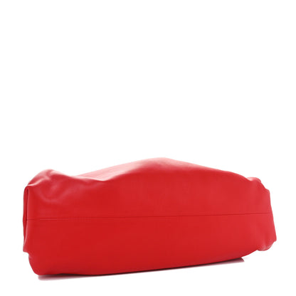 Bottega Veneta Smooth Butter Calf The Pouch Oversized Clutch Bright Red 4 of 11