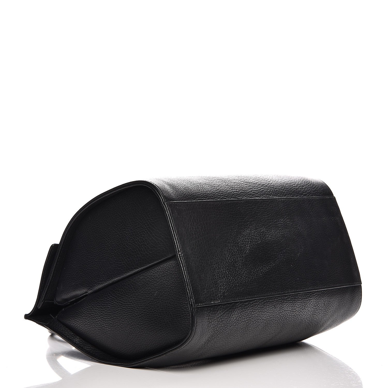 Balenciaga Grained Calfskin M Tube Round Tote Black 4 of 19