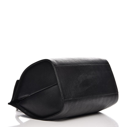 Balenciaga Grained Calfskin M Tube Round Tote Black 4 of 19