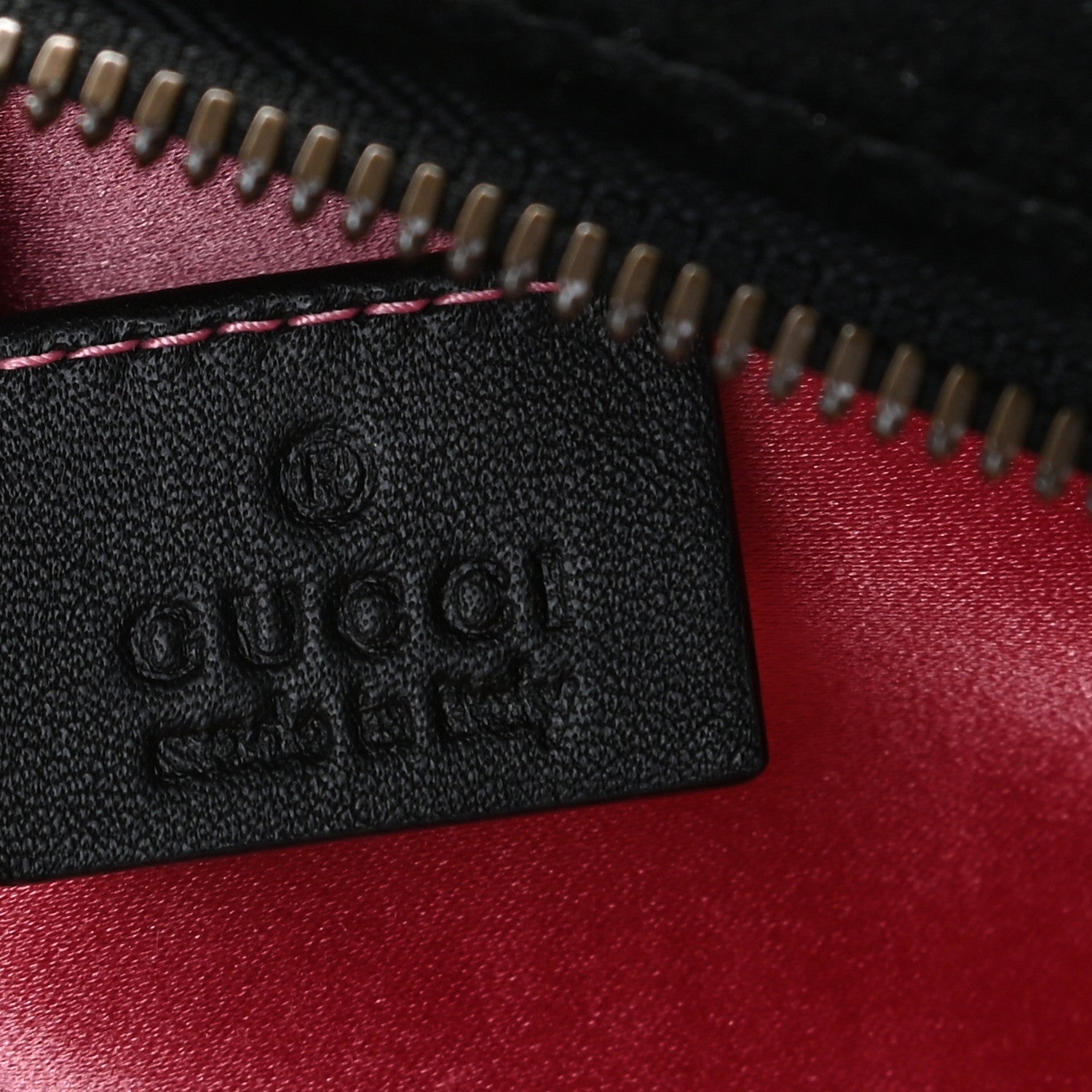 Gucci Velvet Matelasse GG Marmont Belt Bag 85 34 Black 7 of 9