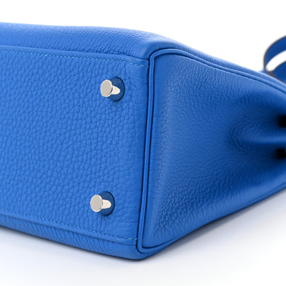 Hermes Togo Kelly Retourne 25 Bleu France 10 of 10