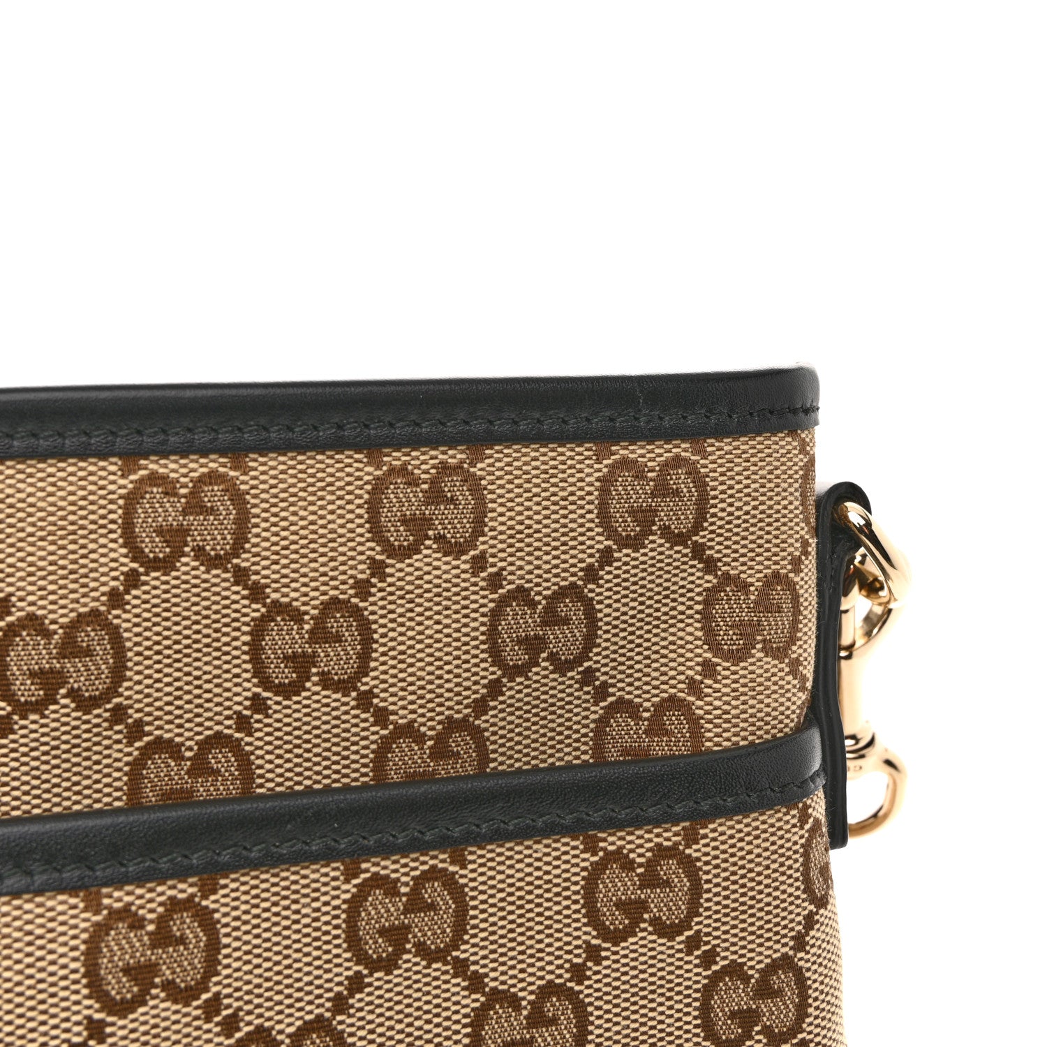 Gucci GG Monogram Web Flat Messenger Bag Black 11 of 11