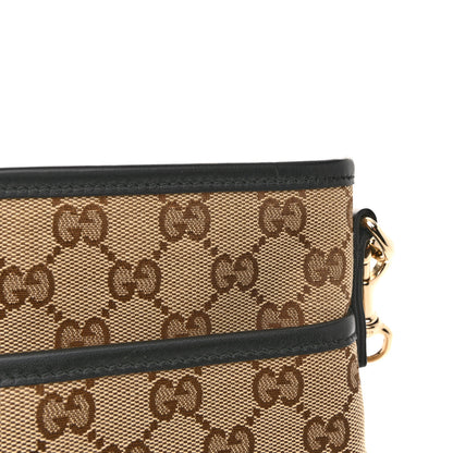 Gucci GG Monogram Web Flat Messenger Bag Black 11 of 11