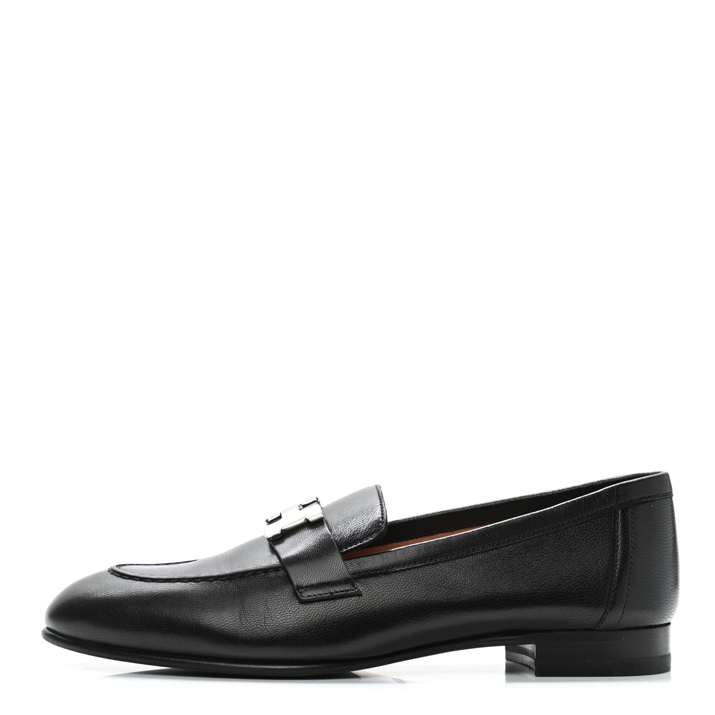 Goatskin Womens Paris Loafers 36.5 Black
