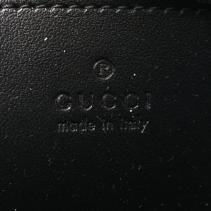Gucci Calfskin Matelasse Monochrome Small GG Marmont Chain Shoulder Bag Black 6 of 10