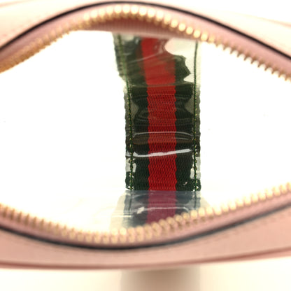 Gucci Vinyl Web Mini Ophidia Transparent Shoulder Bag Perfect Pink 5 of 9