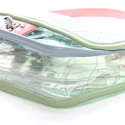 Chanel Lambskin PVC Quilted Medium Coco Splash Flap Blue Green 9 of 9