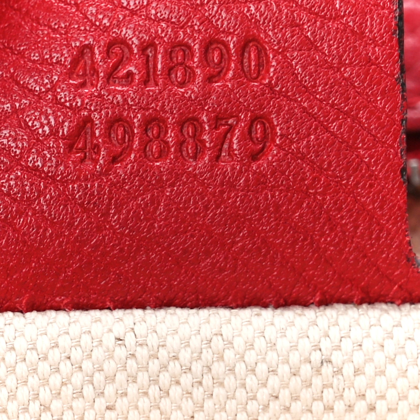 Calfskin Small GG Marmont Top Handle Bag Vulcanic Red