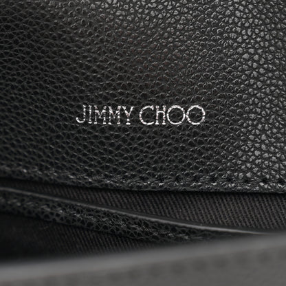 Jimmy Choo Calfskin Crystal Cheri Chain Crossbody Bag Black 6 of 10