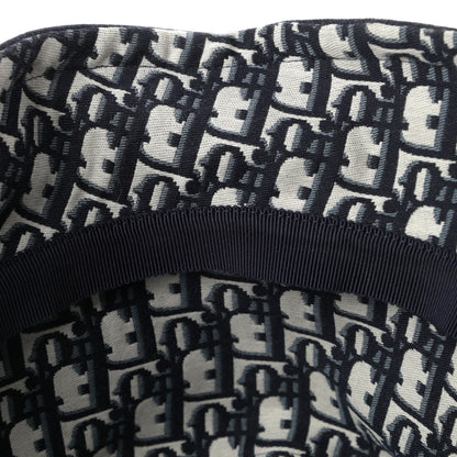 Christian Dior Denim Oblique Small Brim Bucket Hat 58 Blue 8 of 8
