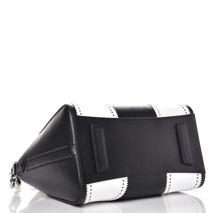 Givenchy Calfskin Brogue Small Antigona Black White 5 of 10