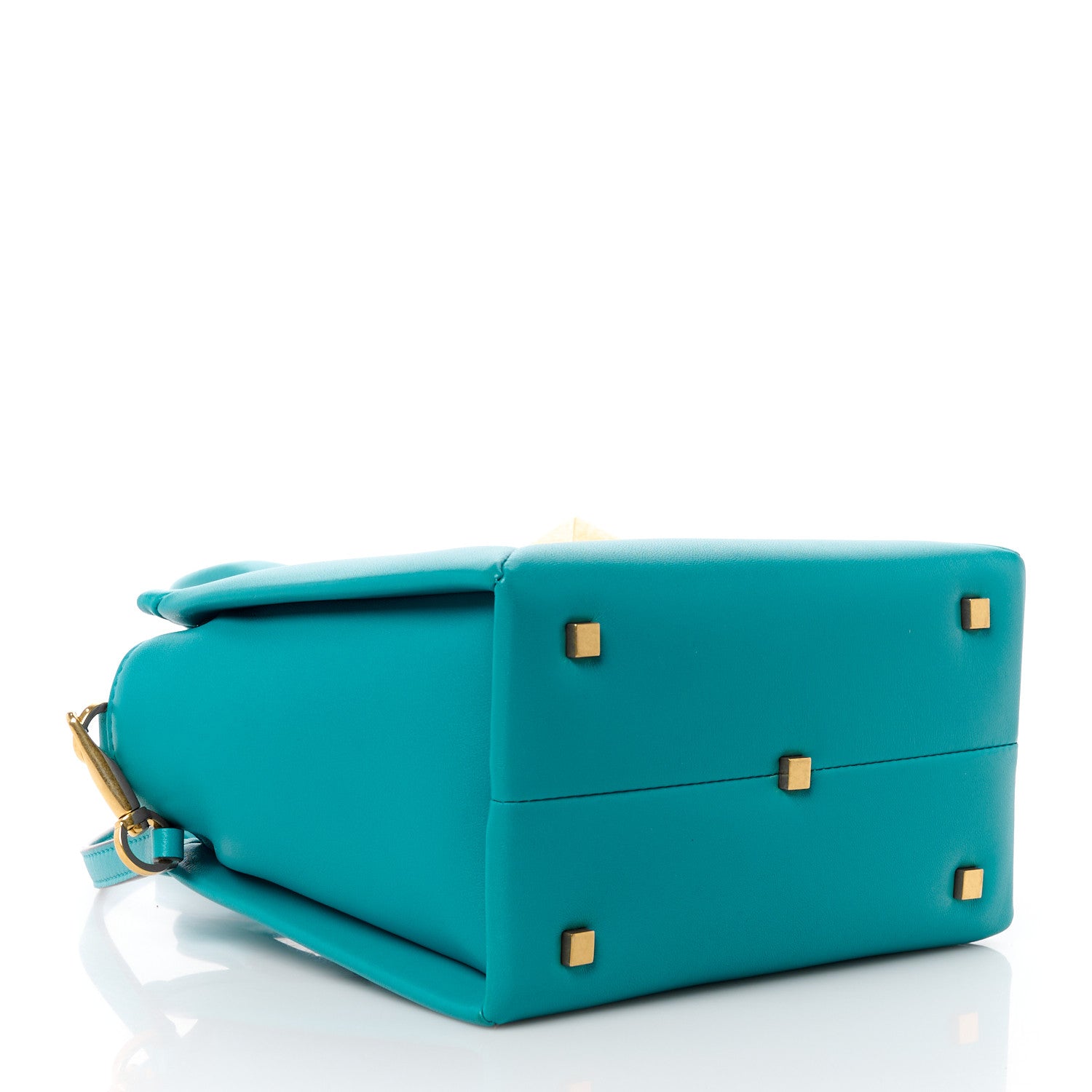 Valentino Garavani Nappa Small One Stud Handbag Marine Green 4 of 11
