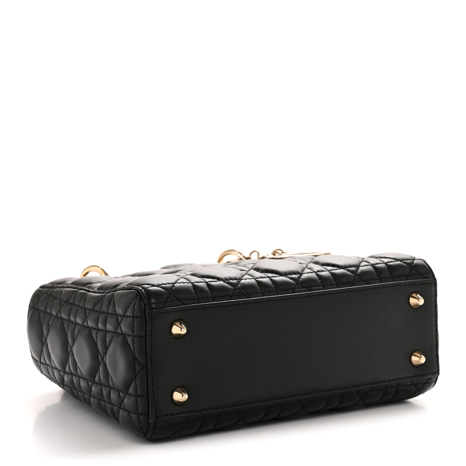 Christian Dior Lambskin Cannage Small Lucky Badges My Lady Dior Black 4 of 14