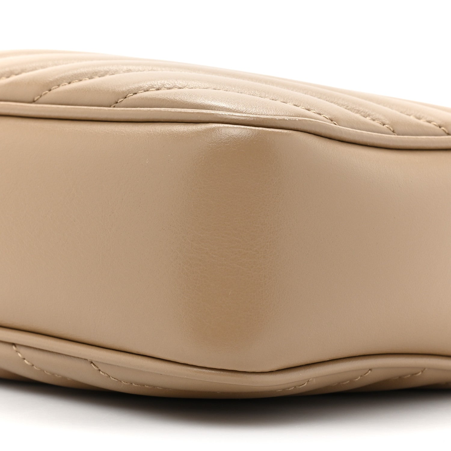Saint Laurent Calfskin Matelasse Monogram Lou Camera Bag Dark Beige 8 of 11