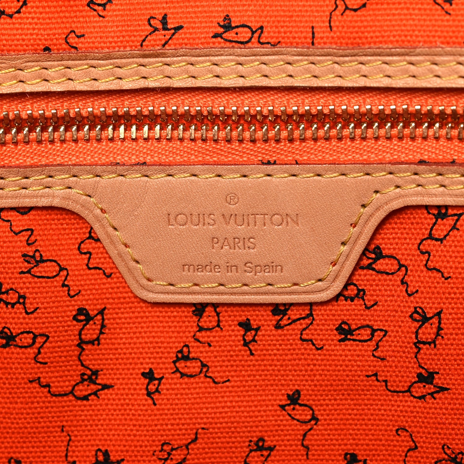 Louis Vuitton Catogram Neverfull MM Marron 7 of 10