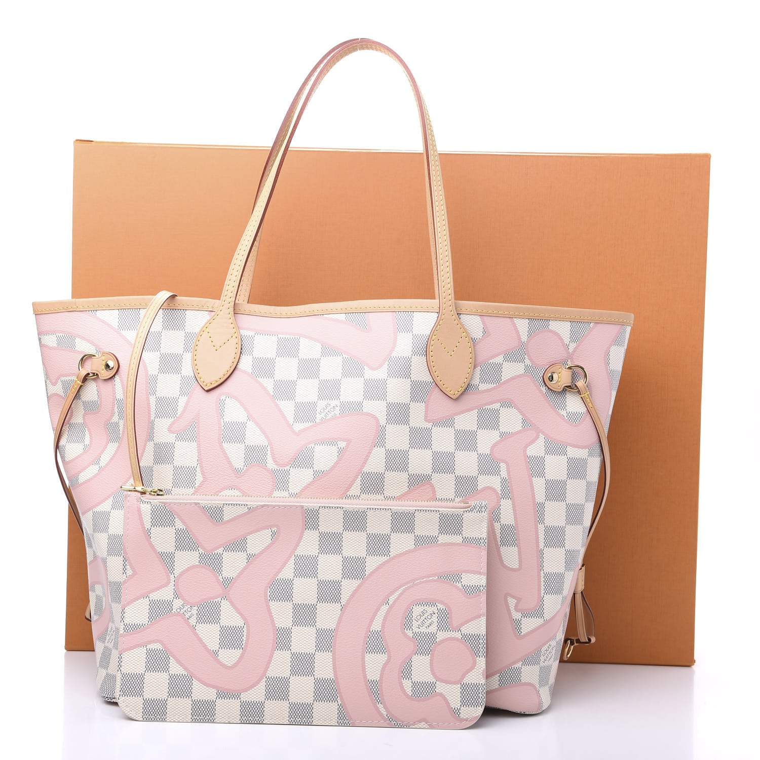 Louis Vuitton Damier Azur Tahitienne Neverfull MM 13 of 13