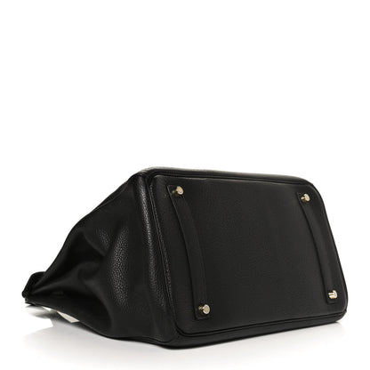 Hermes Taurillon Clemence Birkin 35 Black 4 of 12