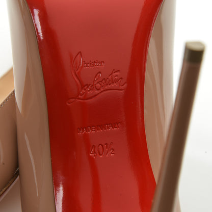 Christian Louboutin Patent So Kate 120 Pumps 40.5 Nude 14 of 18