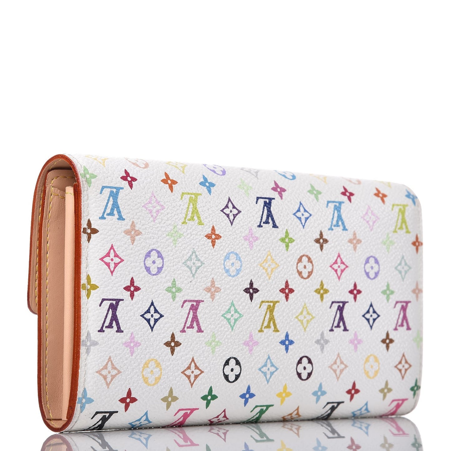 Monogram Multicolor Sarah Wallet White