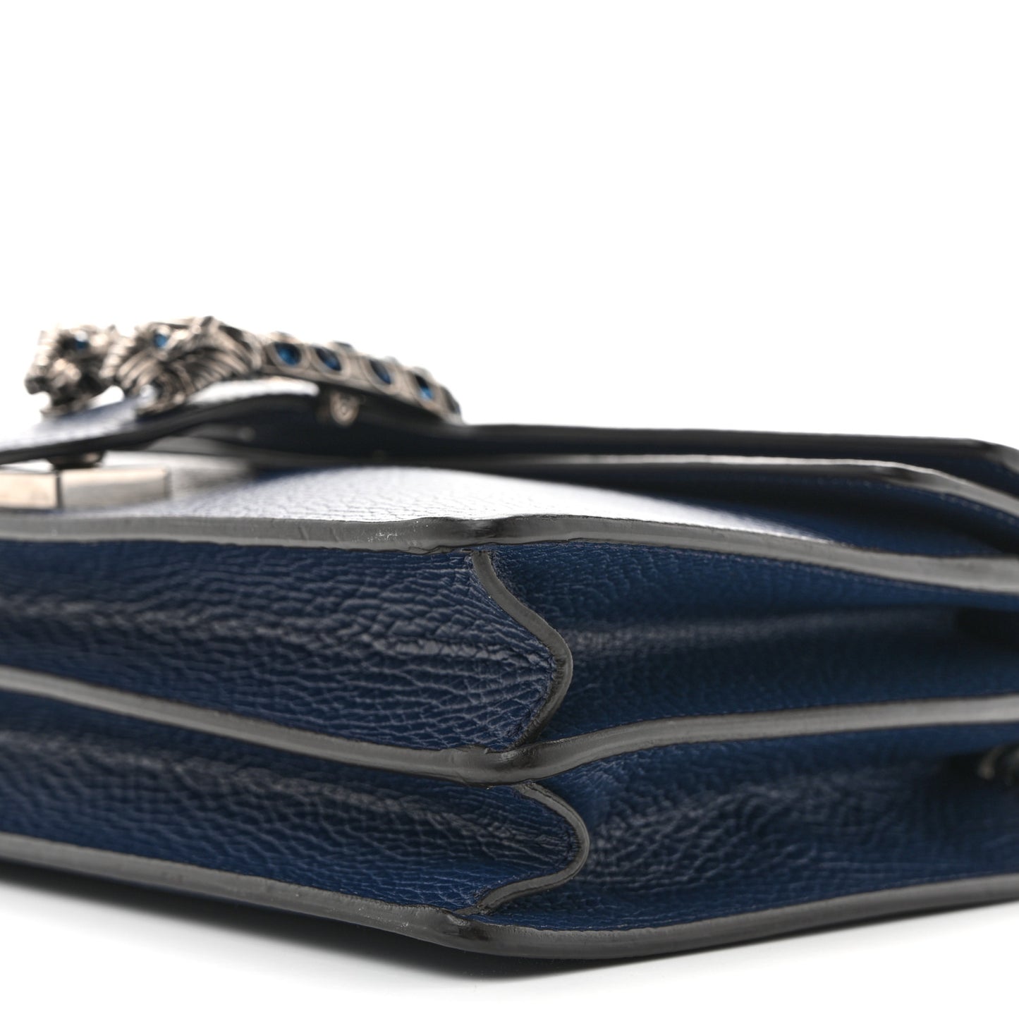 Dollar Calfskin Crystal Small Dionysus Shoulder Bag Blue Agata Montana Sapphire