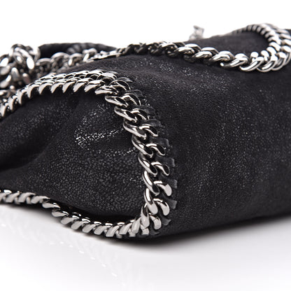 Stella McCartney Shaggy Deer Mini Falabella Fold Over Tote Black 9 of 10