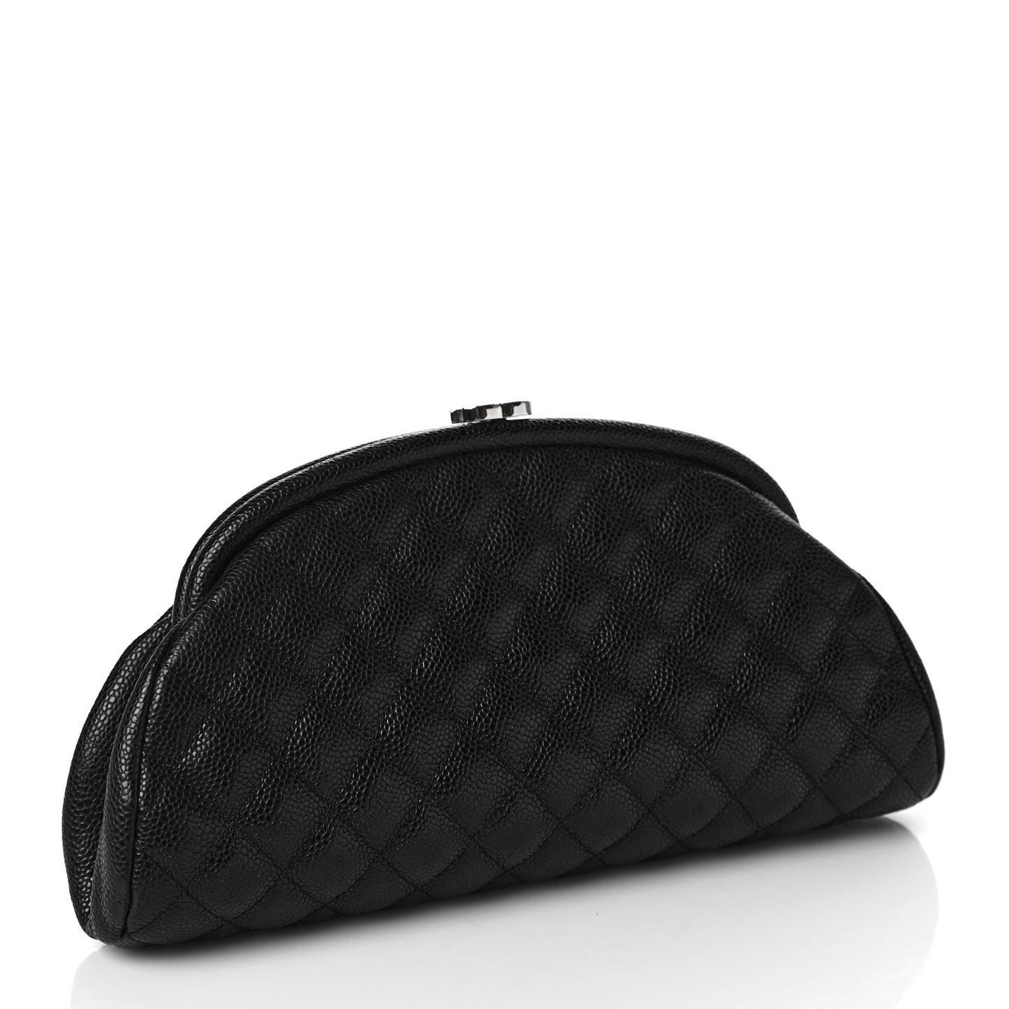 Caviar Quilted Timeless Clutch Black