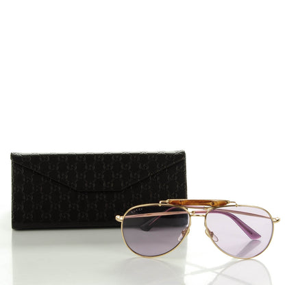 Gucci Bamboo Aviator GG 2235/S Sunglasses Gold 6 of 6