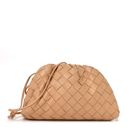 Bottega Veneta Nappa Intrecciato The Mini Pouch Almond 1 of 10