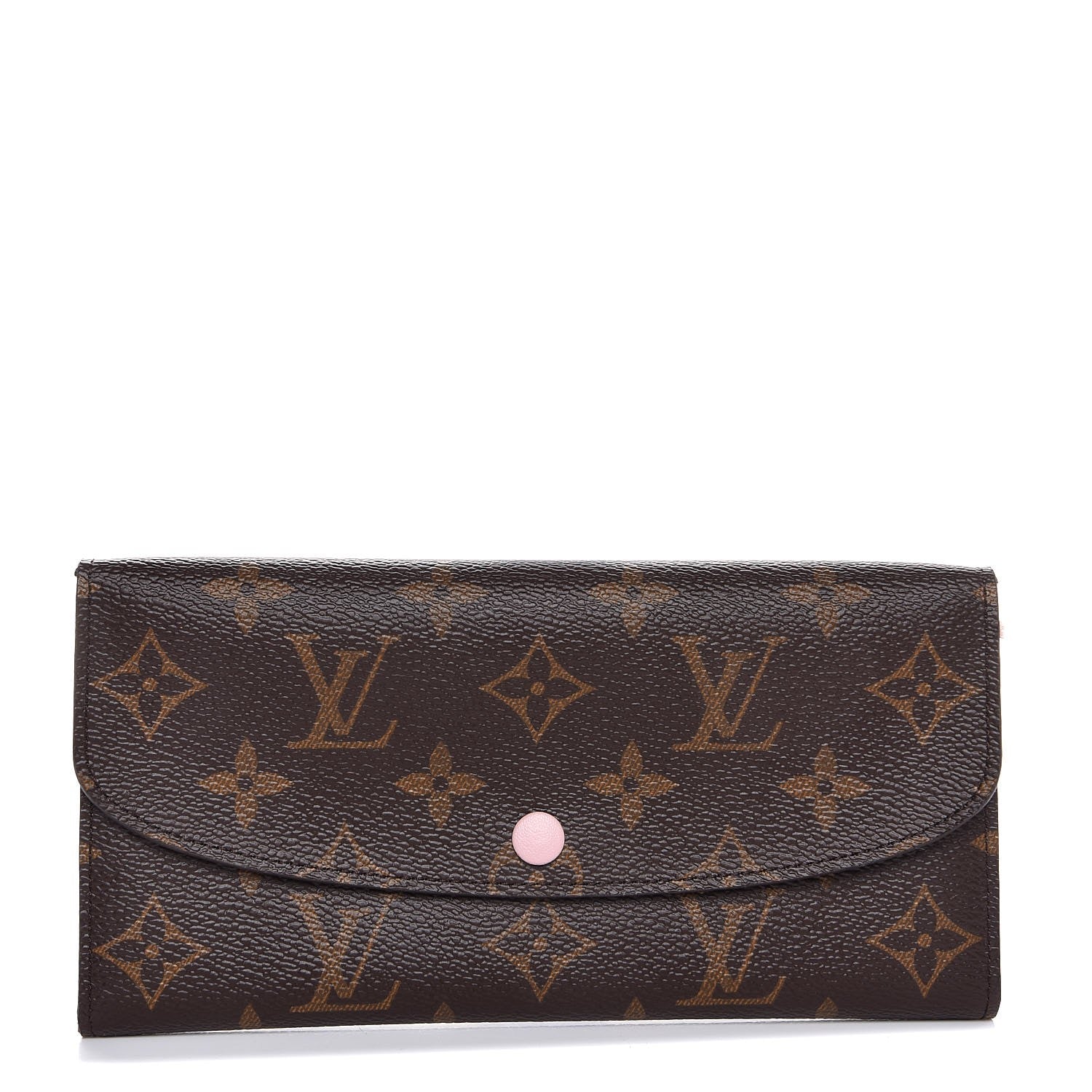 Louis Vuitton Monogram Emilie Wallet Rose Ballerine 1 of 7