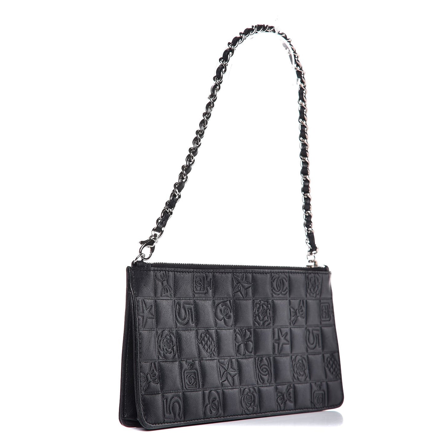 Lambskin Precious Symbols Pochette Black