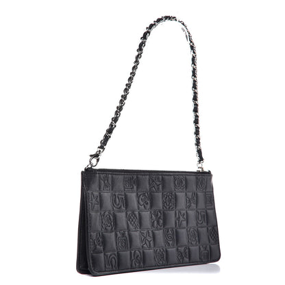 Chanel Lambskin Precious Symbols Pochette Black 3 of 8