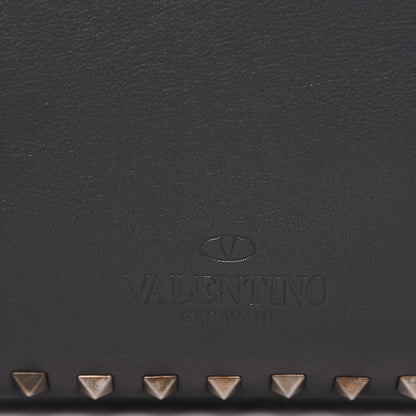 Valentino Garavani Mens Calfskin Rockstud Briefcase Grey 12 of 12