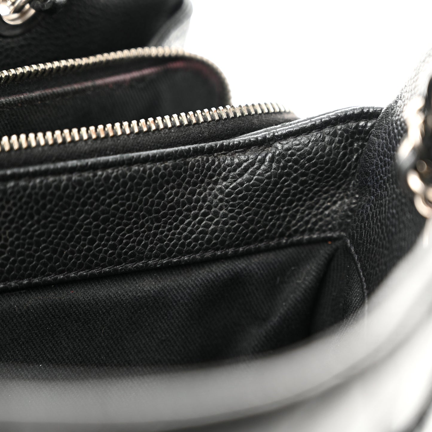 Caviar Quilted Timeless CC Soft Tote Black