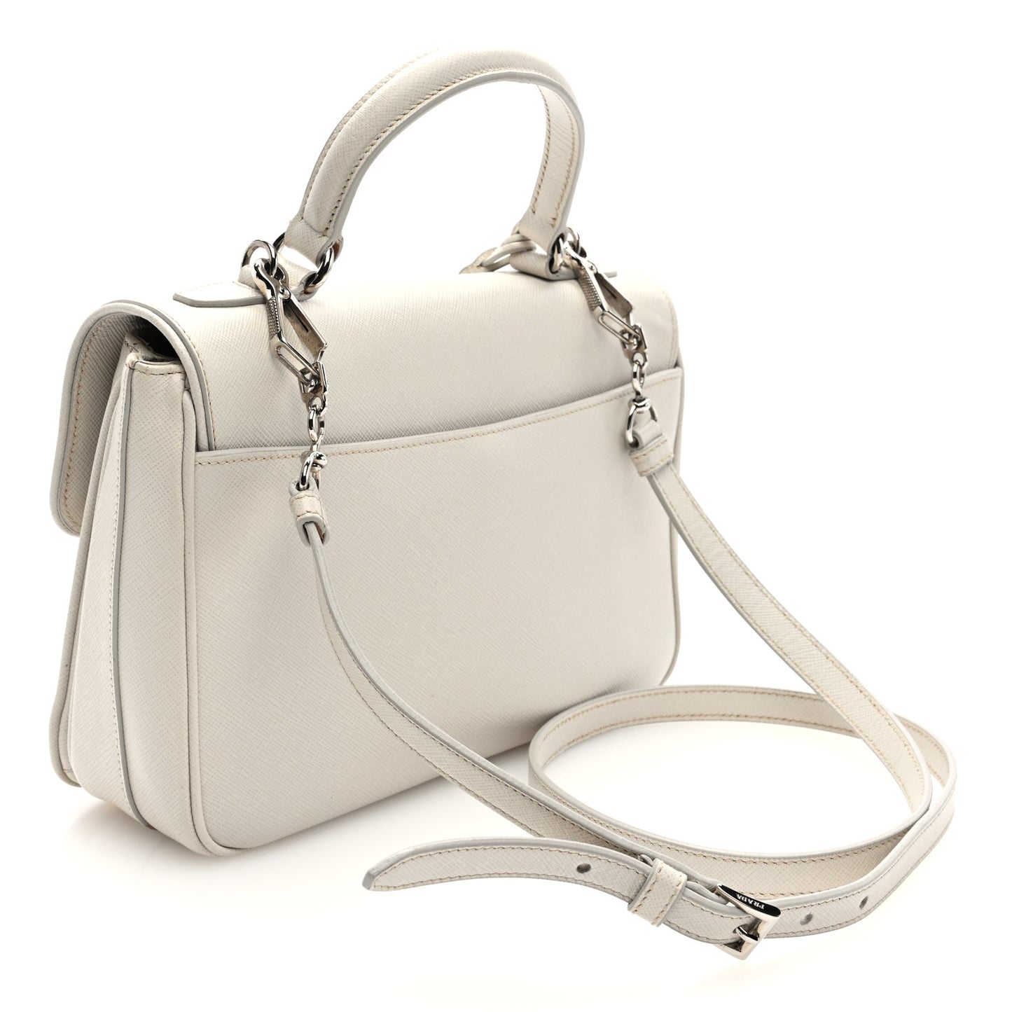 Saffiano Lux Sound Top Handle Pomice