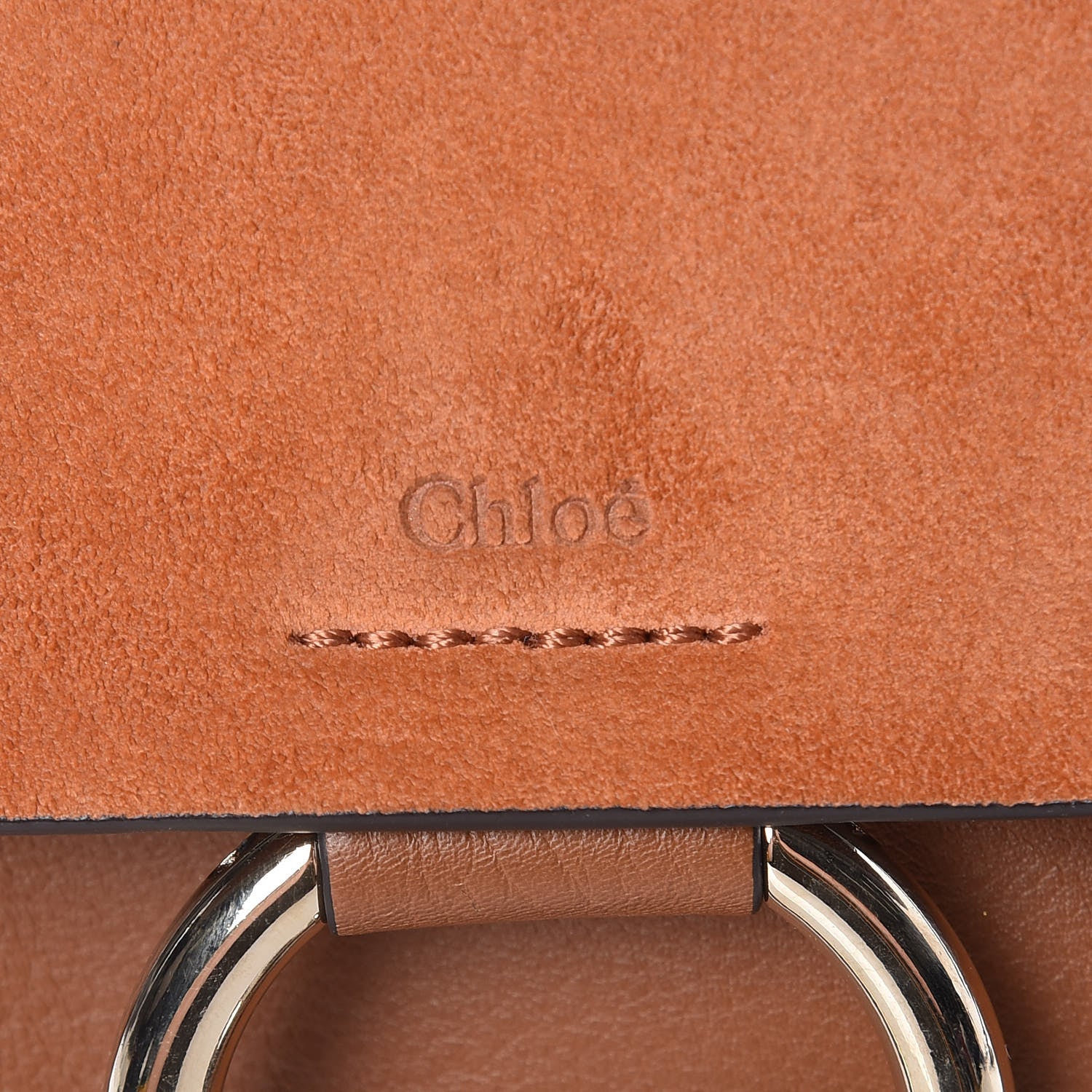 Chloe Suede Calfskin Mini Faye Backpack Tan 14 of 14