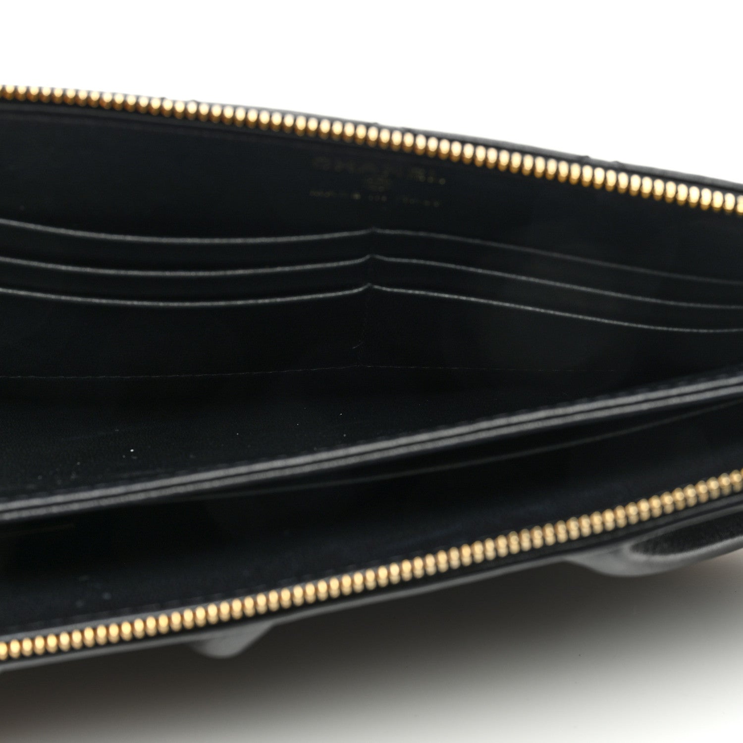 Chanel Lambskin Quilted Wave Clutch Black 5 of 8
