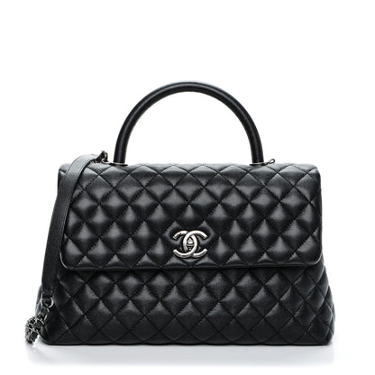 Chanel Caviar Quilted Medium Coco Handle Flap Black 1 of 7