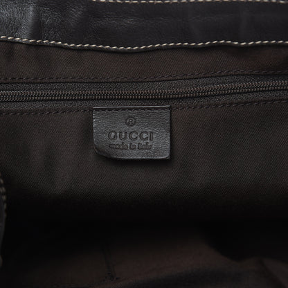 Gucci Monogram Large D Gold Hobo Dark Brown 6 of 9