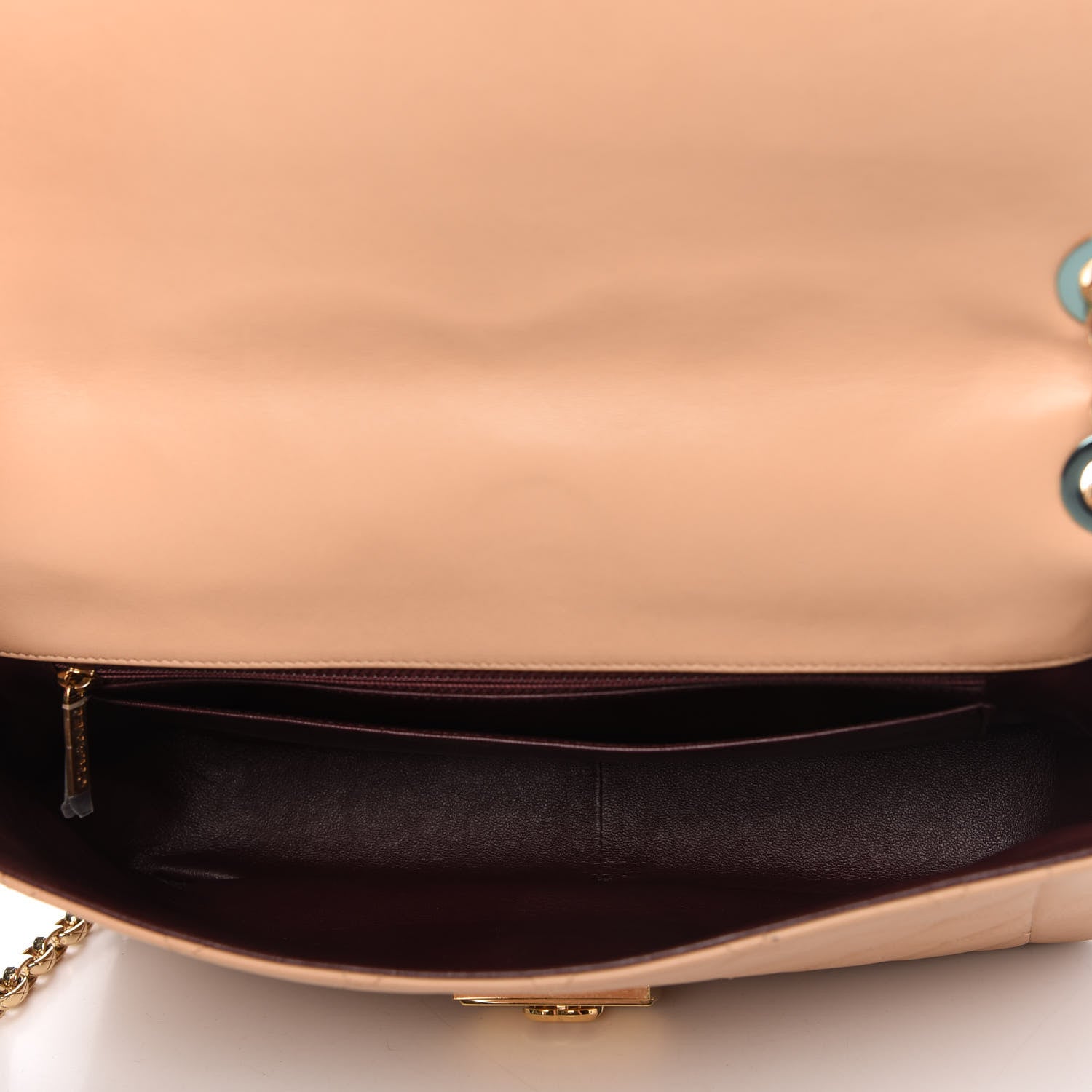 Chanel Lambskin Quilted Large Chic With Me Flap Beige 5 of 10