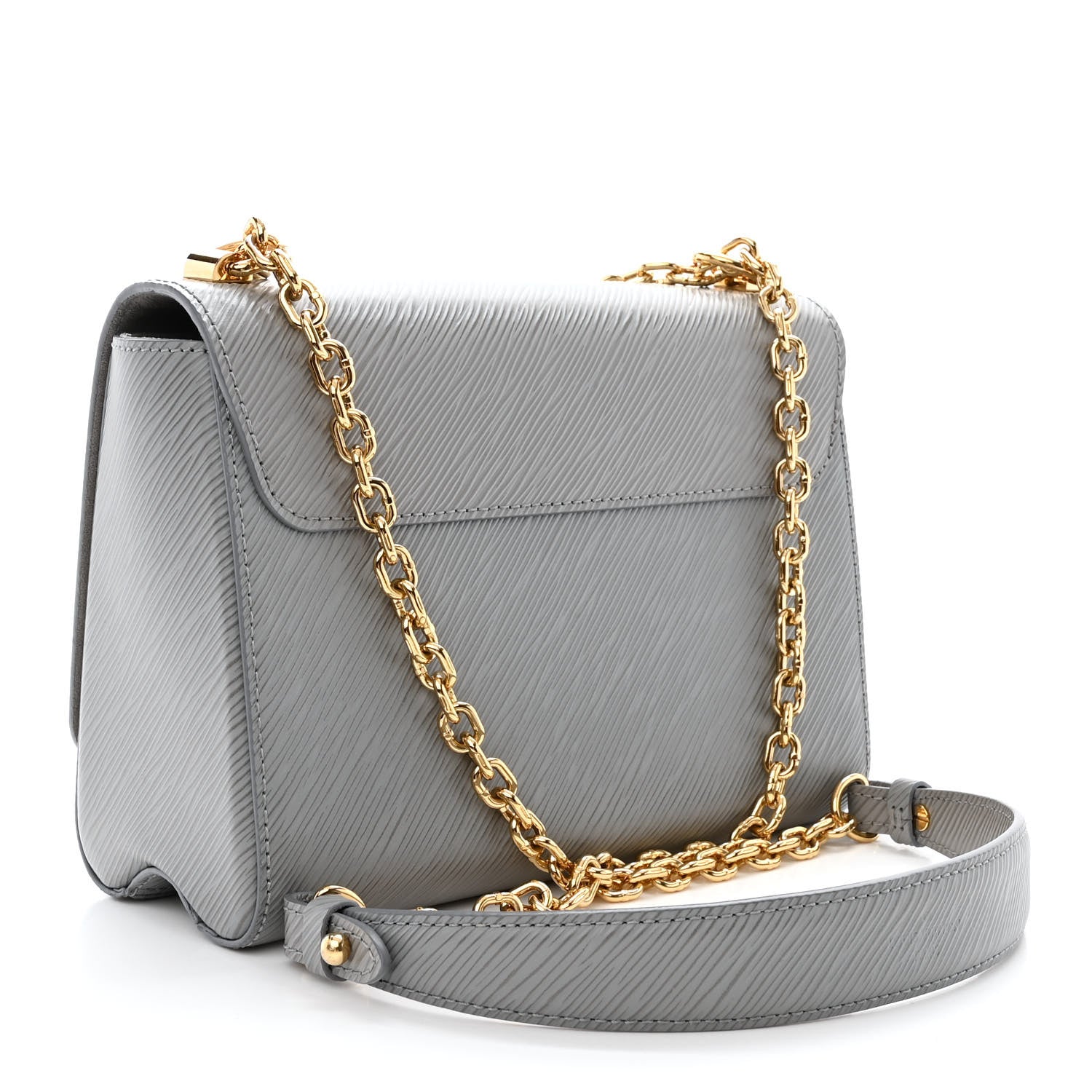 Louis Vuitton Epi Moonstone Twist Shoulder Bag MM Grey 4 of 12