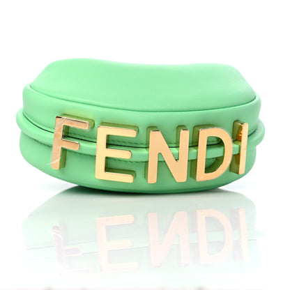 Fendi Vitello Grace New Matte Nano Fendigraphy Hobo Charm Edamame 10 of 10